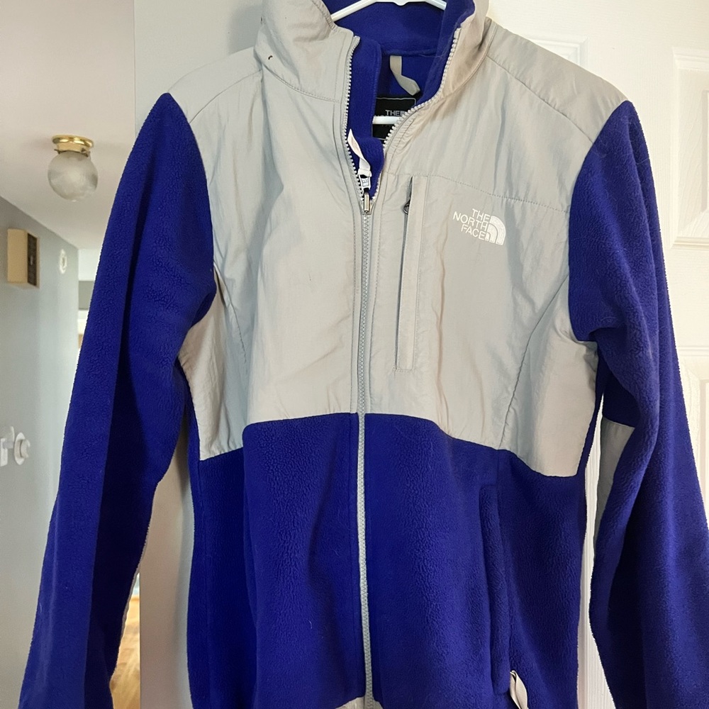 Northface jacket Bright purple and gray